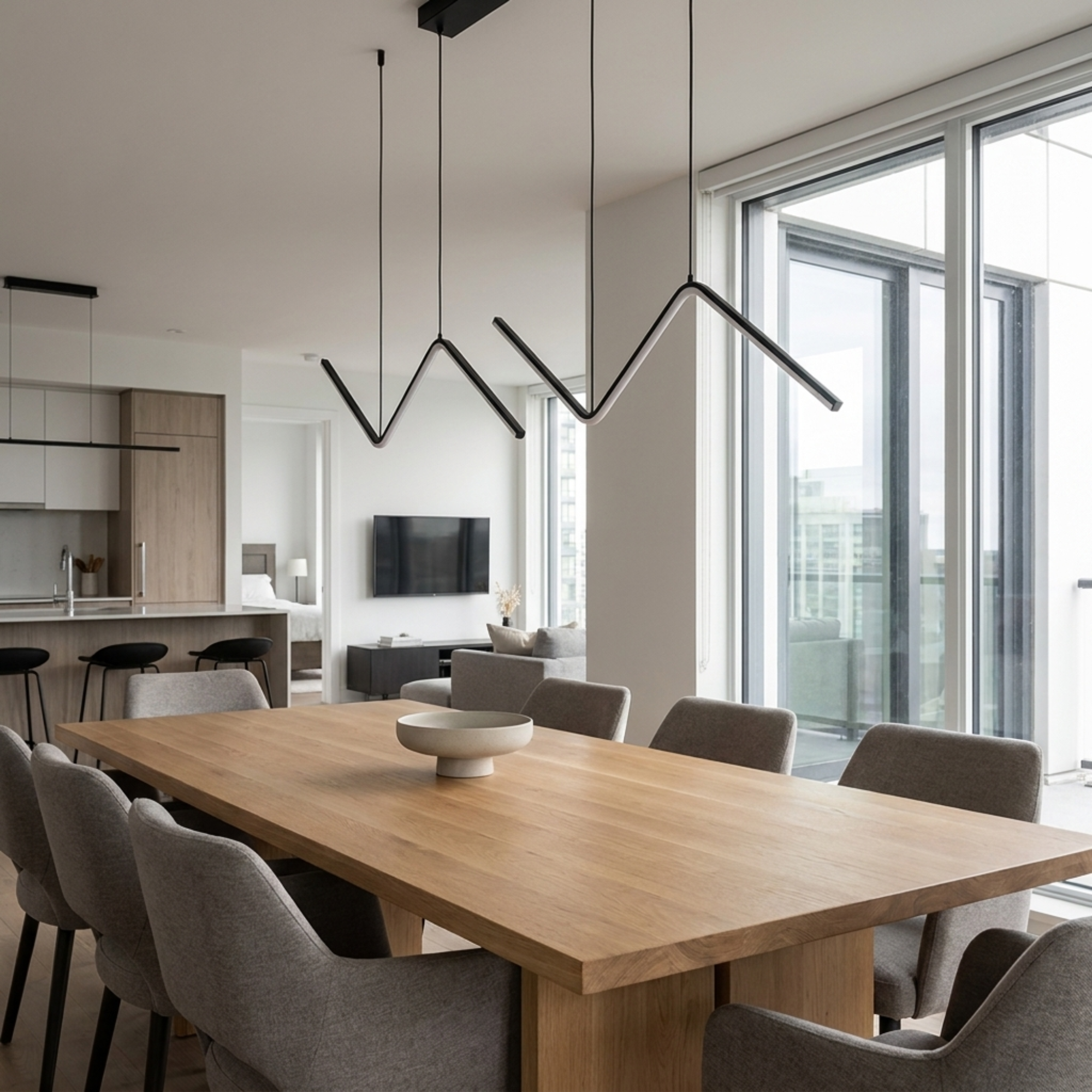 Lustre para Sala de Jantar Waves TG