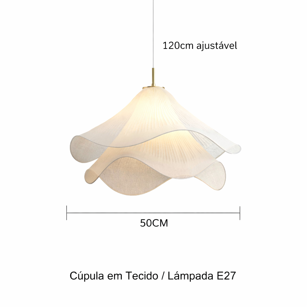 Luminária Pendente Orgânica Waves TG