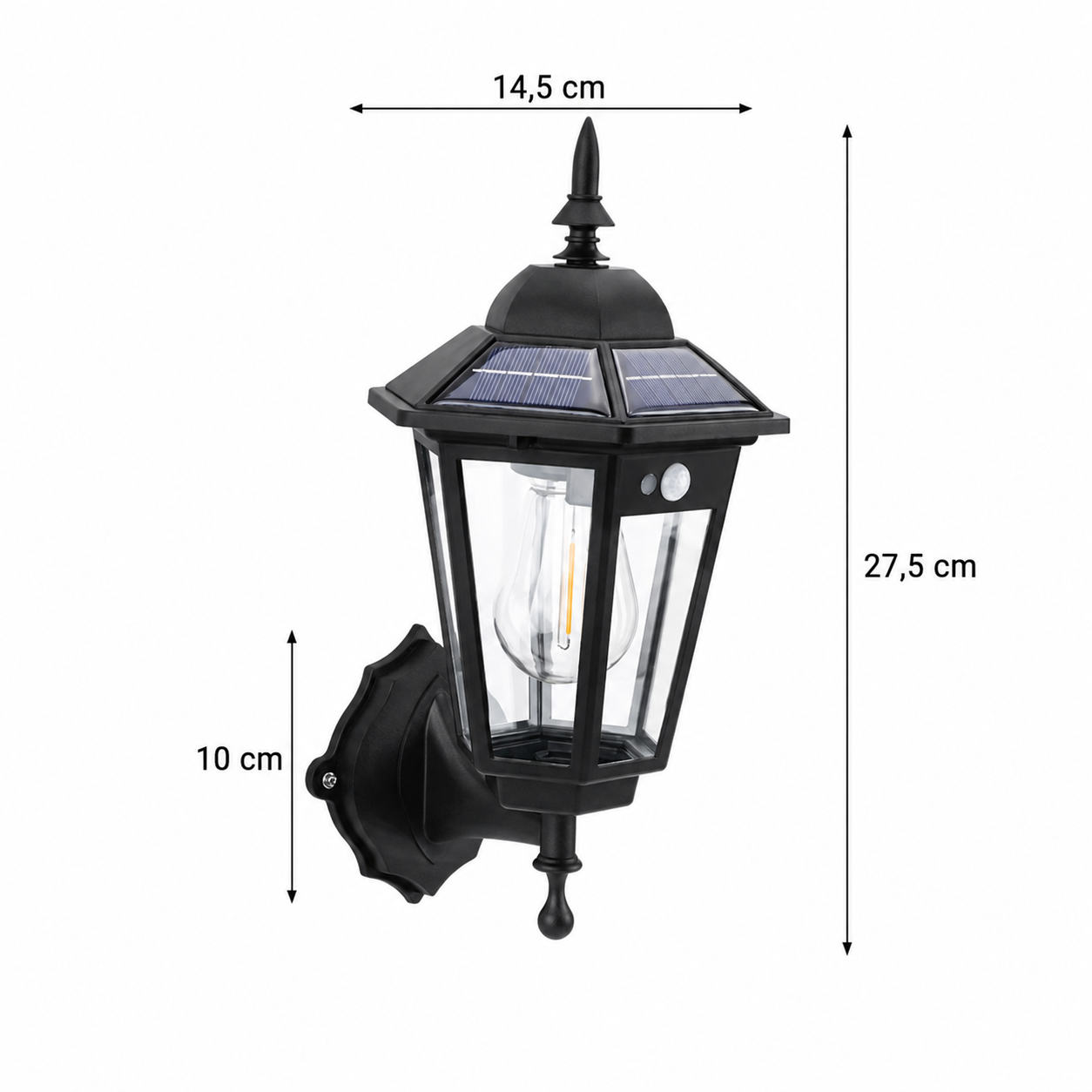 Arandela Colonial Solar Externa Sun TG