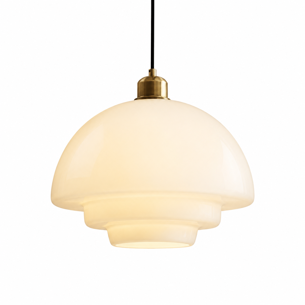 Luminária Pendente Em Vidro Opal TG