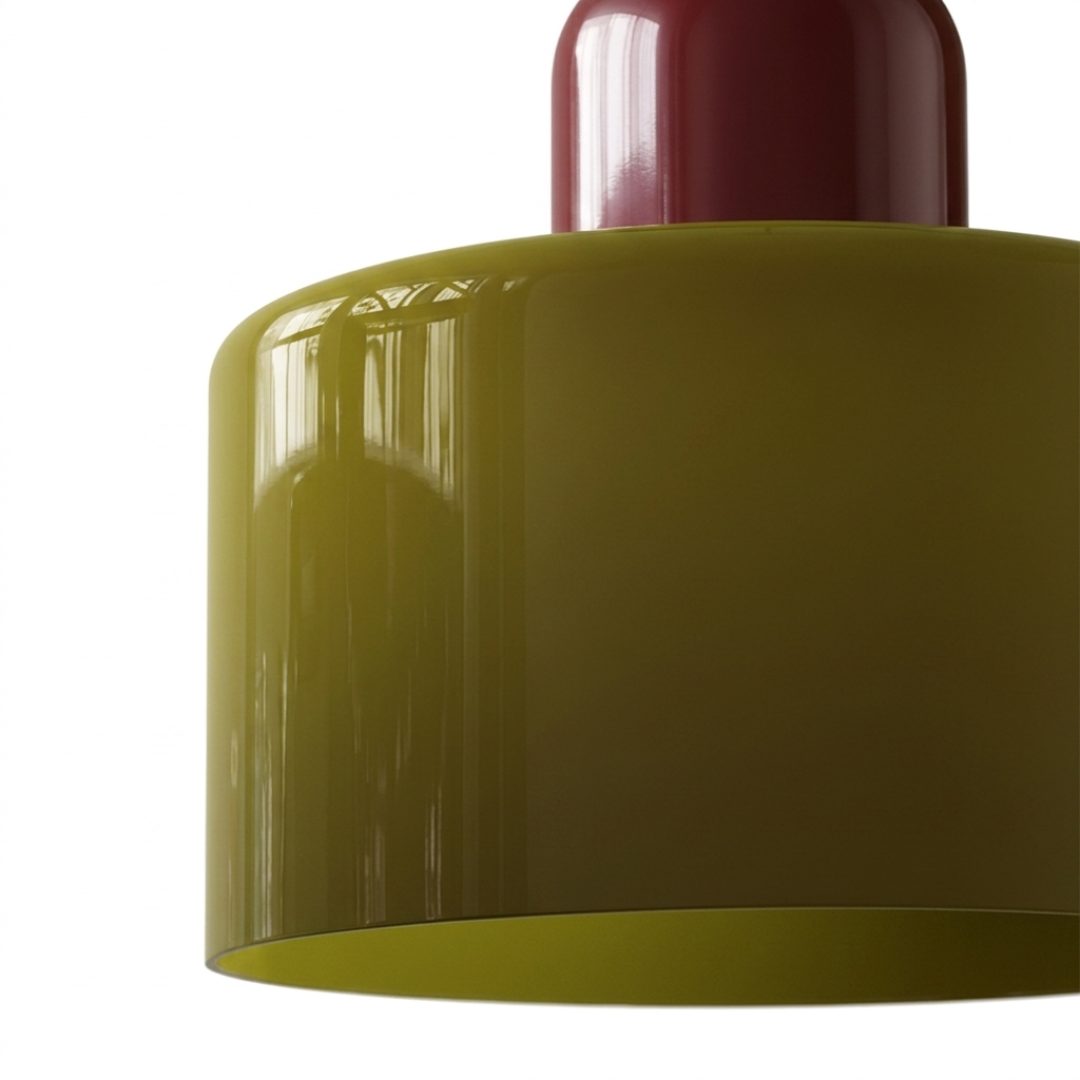 Pendente de Vidro Bicolor para Sala e Cozinha Vitra TG