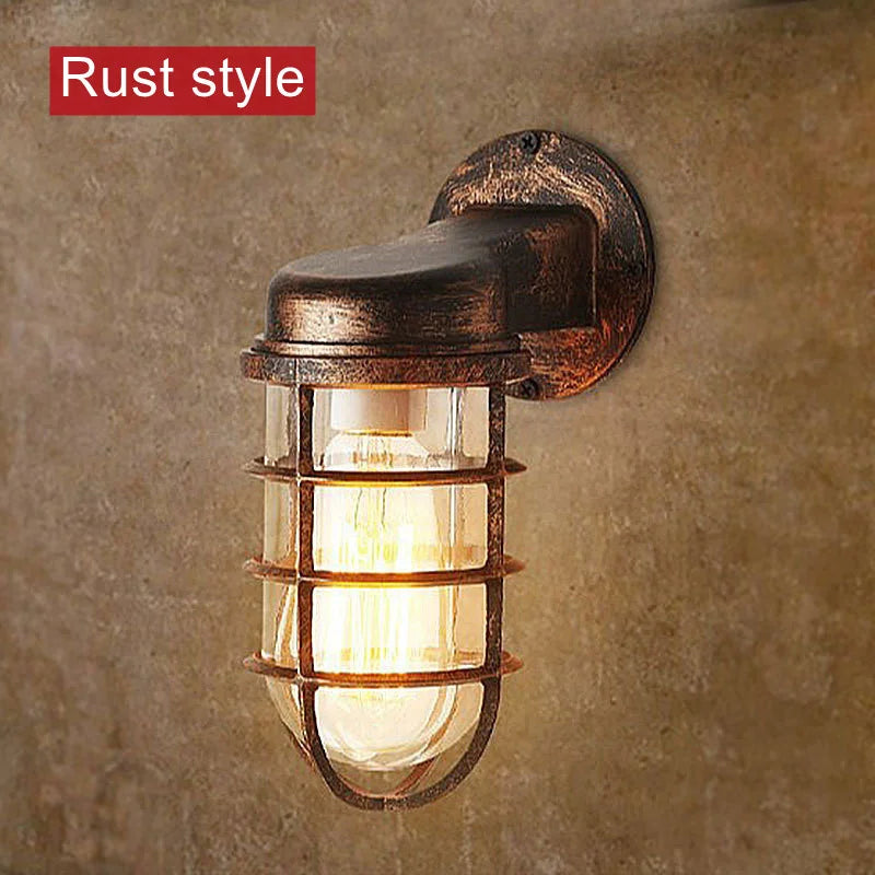 Arandela Externa Retrô Industrial em Metal TG