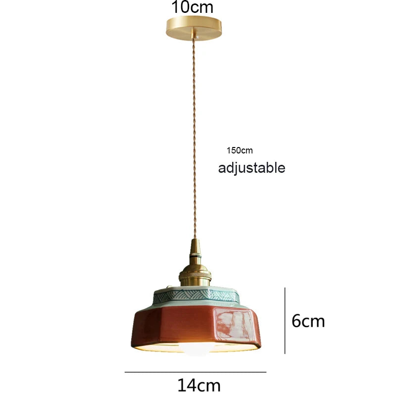 Luminária Pendente em Cerâmica Positano TG