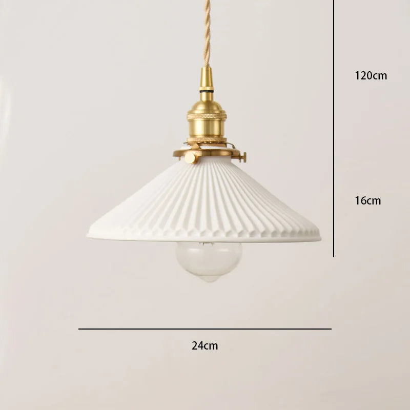 Luminária Pendente Plissada Verno TG
