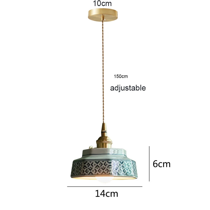 Luminária Pendente em Cerâmica Positano TG