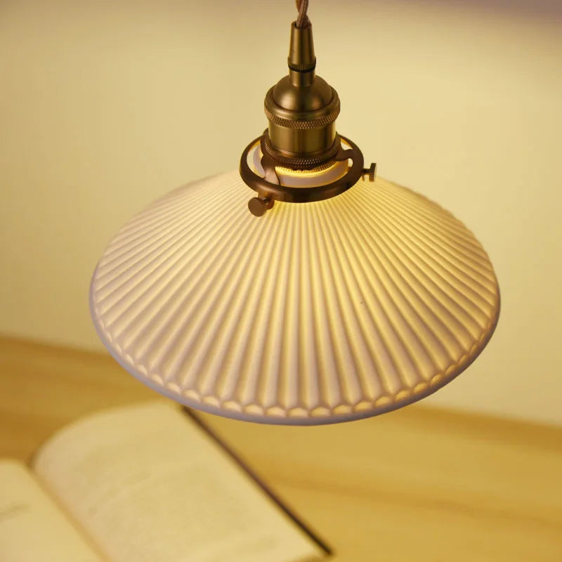 Luminária Pendente Plissada Verno TG