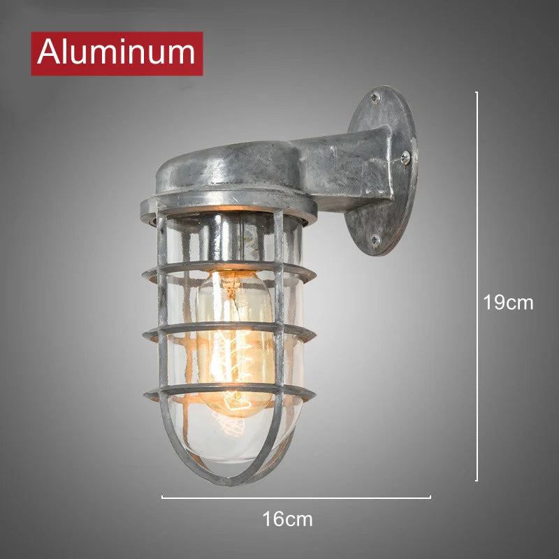 Arandela Externa Retrô Industrial em Metal TG