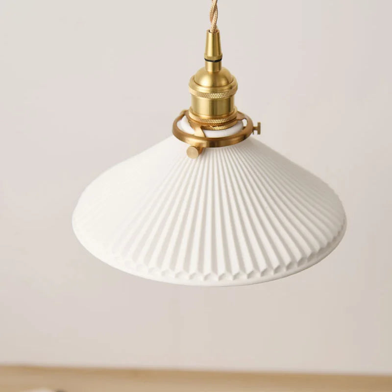 Luminária Pendente Plissada Verno TG