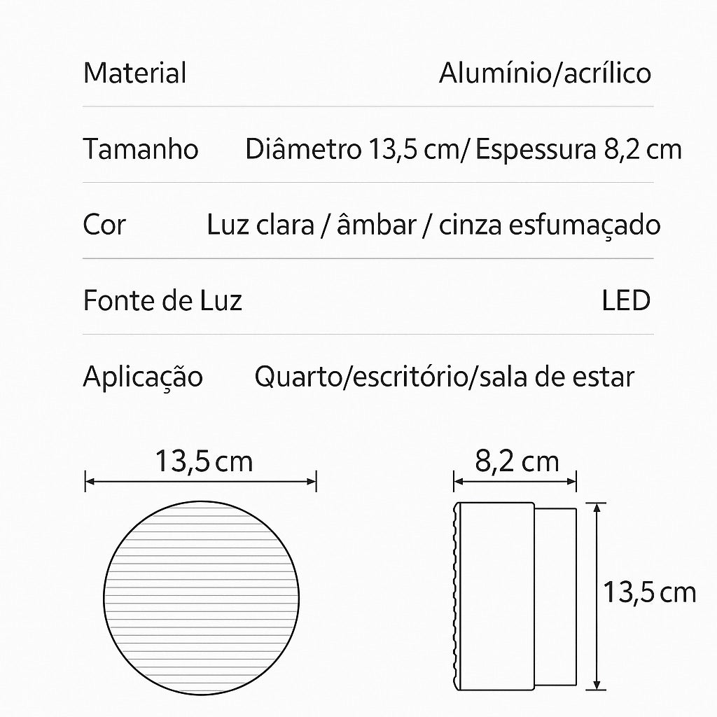 Arandela de Parede Interna Contemporânea Jelly TG