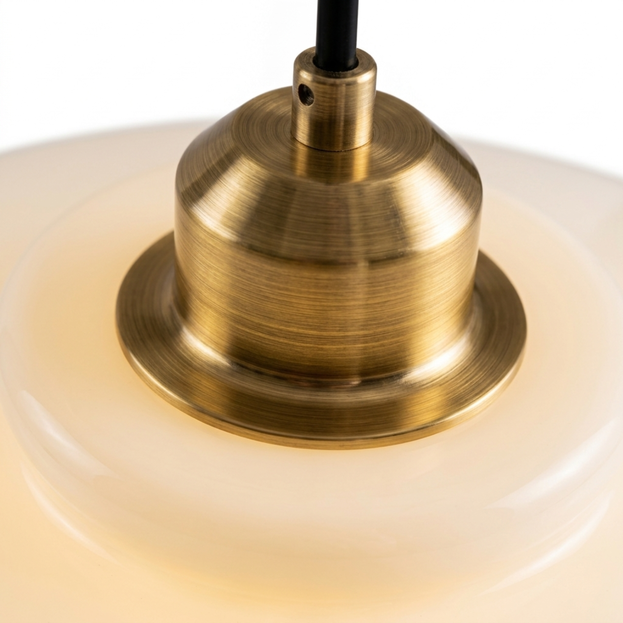 Luminária Pendente Em Vidro Opal TG